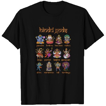 Discover Hindu Gods Shiva Ganesha Hanu Hinduism Goddess T Shirts