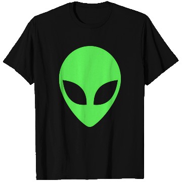Discover Green Alien Head 90S Style T Shirts