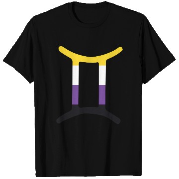 Discover Non Binary Gemini Sign Non Binary Pride T Shirts