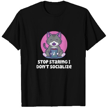 Discover Stop Staring I Dont Socialize Nerd Introvert Weird T Shirts