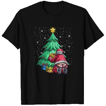 Discover Santa Winter Whale Tail Ugly Santa Claus Gif T Shirts