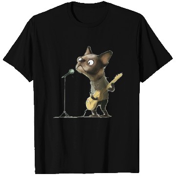 Discover puppy playing guitar T Shirts