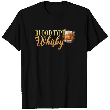 Discover Blood Type Whisky Cocktail for Bartender T Shirts