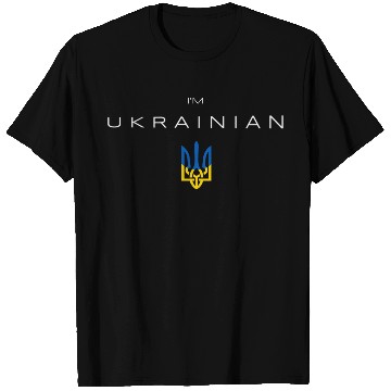 Discover I am Ukrainian - I am from Ukraine Trident Flag T Shirts