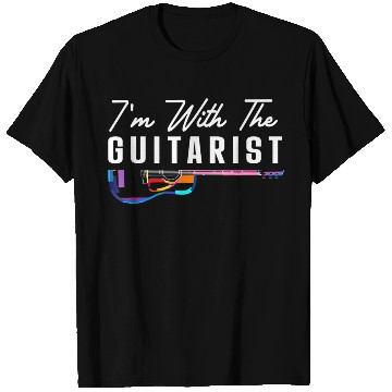Discover I'M With The Guitarist Girlfriend Guitar Player T Shirts