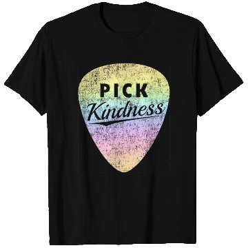 Discover Pastel Rainbow Guitar Pick Pun Anti-Bullying Pick T Shirts