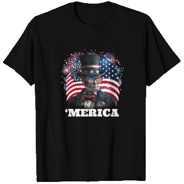 Discover Merica Lincoln Independence Day Party 4th July T Shirts