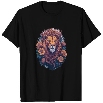 Discover Colorful Lion sticker Lion Face T Shirts