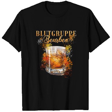Discover Blutgruppe Bourbon Cocktail for Bartender T Shirts