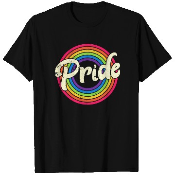 Discover Gay Pride Vintage LGBT Rainbow Flag Lesbian T Shirts