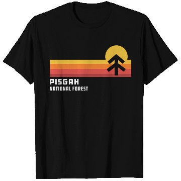 Discover Retro Sunset Pisgah National Forest Asheville T Shirts