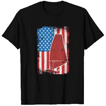 Discover USA Patriotic Windsurfer T Shirts