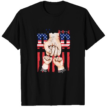 Discover Best Dad Ever Team American Flag Father's Day T Shirts