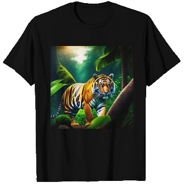Discover Tiger in Jungle T Shirts