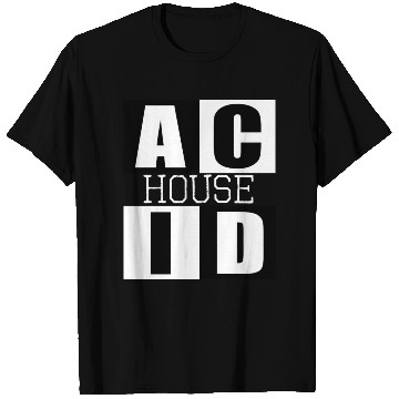 Discover ACID HOUSE music logo T Shirts