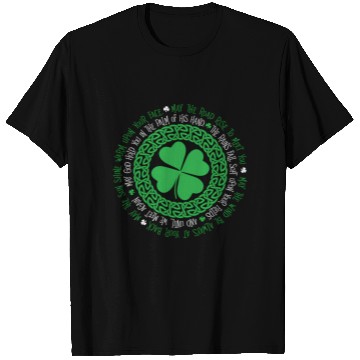 Discover Irish Blessing Celtic Knot 4 Leaf Clover - St T Shirts