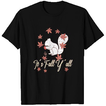 Discover Love squirrel Thanksgiving Happy Fall Y'all T Shirts