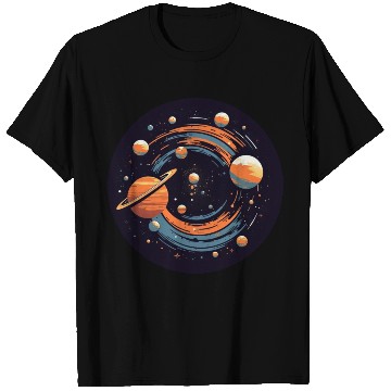 Discover Universe Solar System Planets T Shirts