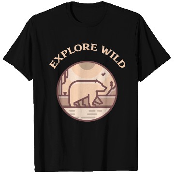 Discover Explore Wild Camping T Shirts