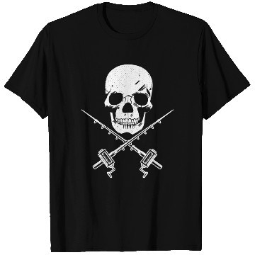 Discover ull And Fishing Rod Pirate Flag T Shirts