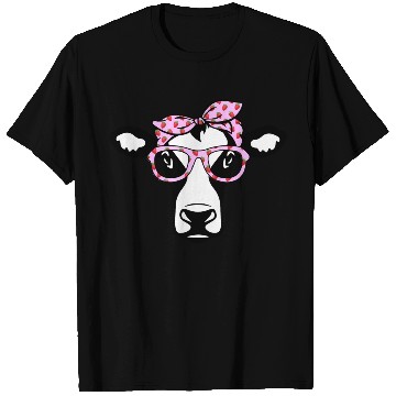Discover Cow With Bandana Glasses Strawberry Cattle Heifer T Shirts
