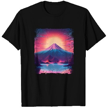 Discover Mount Fuji Sight Aesthetic Japan Vaporwave Volcano T Shirts
