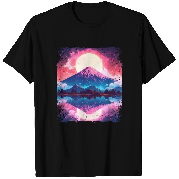 Discover Mount Fuji Vaporwave Aesthetic Japan Sight Volcano T Shirts