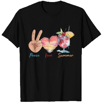 Discover peace love summer T Shirts