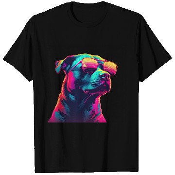 Discover Retro Woof A Dog s Synthwave Adventure T Shirts