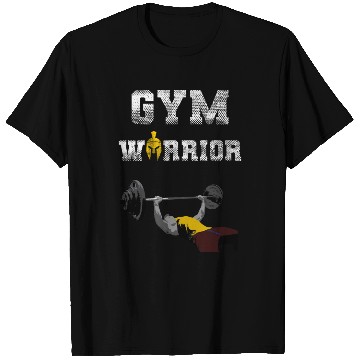 Discover Gym Warrior at Bench Press in Gym Workout T Shirts