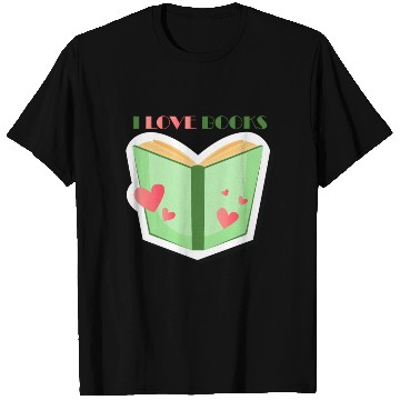 Discover I Love Boo Reading Book Typography Store T Shirts