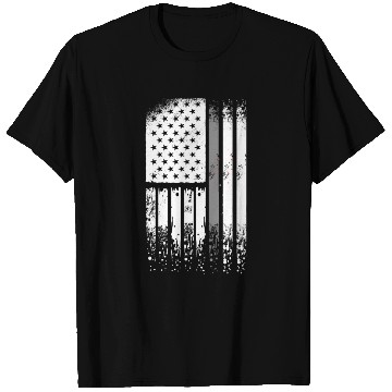 Discover Correctional Officer - Us Flag Thin Silver Line T Shirts
