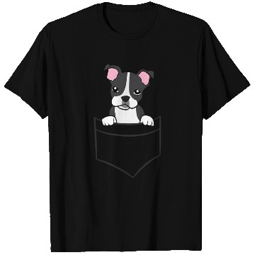 Discover Boston Terrier In The Pocket Pocket Boston Terrier T Shirts