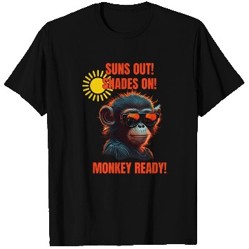 Discover Suns Out Shades On Monkey Ready T Shirts