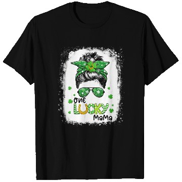Discover One Lucky Mama St Patric Day Mom Mother Shamrock T Shirts