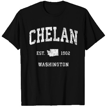 Discover Chelan Washington Wa Vintage Athletic T Shirts