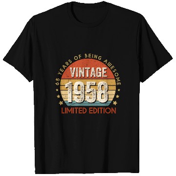 Discover Vintage 1958 T Shirts Wo 65Th 65 Year Old
