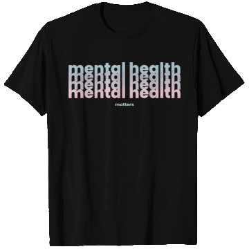 Discover Mental Health Matters | Poppins French Gray T Shirts