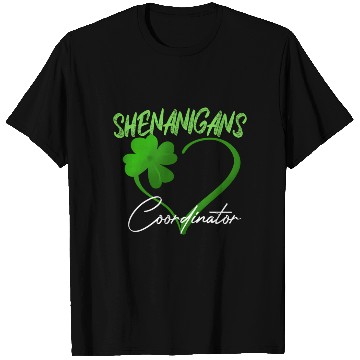 Discover Shenanigans Coordinator Green He Shamrock St T Shirts