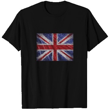 Discover Union Jack Retro British Flag Great Britain UK T Shirts