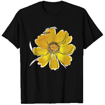 Discover Radiant Yellow Blossom Flower T Shirts