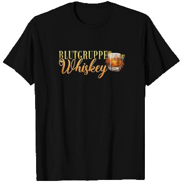 Discover Blutgruppe Whiskey Cocktail Bartender T Shirts