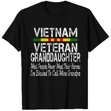 Discover US Army Vietnam Veteran Granddaughter T Shirts