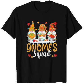 Discover Gnomes Squad Cute Thanksgiving Light Autumn Three T Shirts