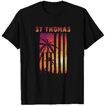 Discover St Thomas Us Virgin Islands Patriotic Flag T Shirts