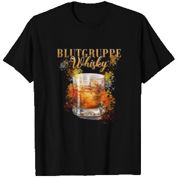 Discover Blutgruppe Whisky Cocktail for Bartender T Shirts