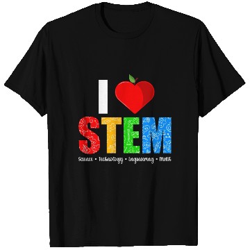 Discover I Love Stem Teacher Science Technology T Shirts