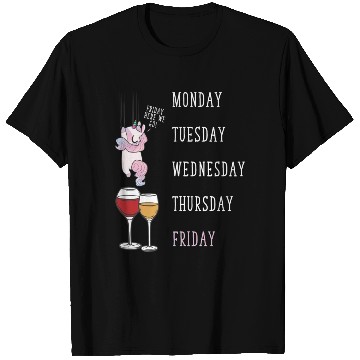 Discover Party Unicorn Wine Lover Funny Weekend Party T Shirts