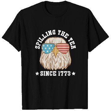 Discover Spilling the Tea Since 1773 T Shirts