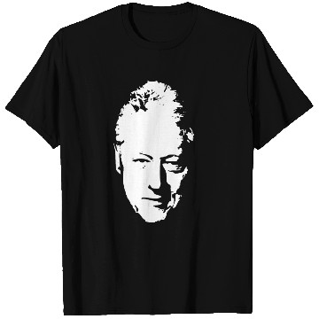 Discover Bill Clinton White On Black Pop Art T Shirts